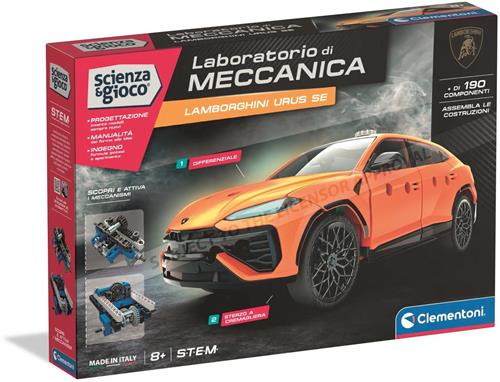 Clementoni Wetenschap & Spel Mechanics - Lamborghini Urus - STEM Speelgoed - Constructie Speelgoed - Vanaf 8 jaar