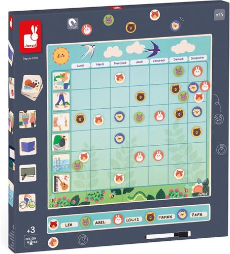 Janod Magneetbord - Weekplanning