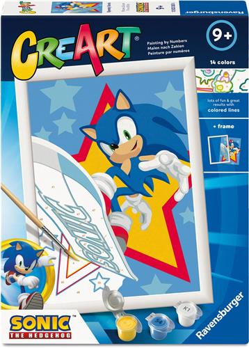 Ravensburger  CreArt: Speedy Sonic  Schilderen op Nummer