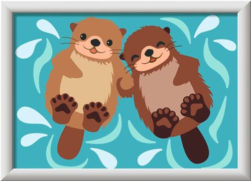 Ravensburger  CreArt: Otter Love  Schilderen op Nummer