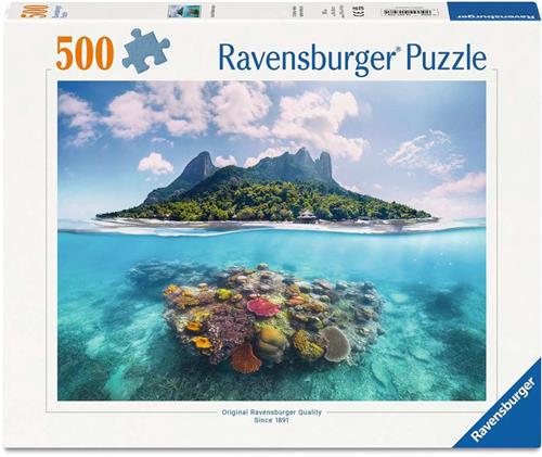 Ravensburger  Eiland en Koraalwereld  Legpuzzel  500 Stukjes