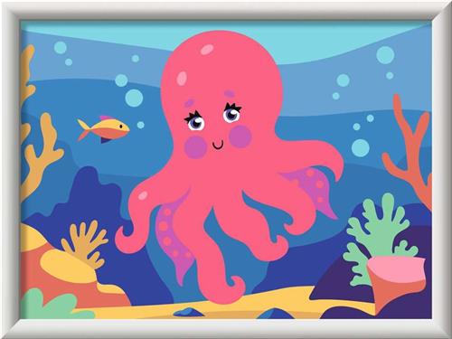 Ravensburger  CreArt: Octopus (Neon)  Schilderen op Nummer