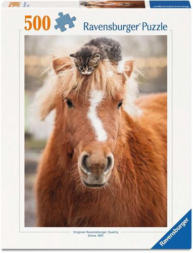 Ravensburger  Pony and Cat  Legpuzzel  500 Stukjes