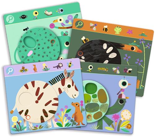 Djeco educatief speelgoed - observatiespel Savana dieren avontuur.