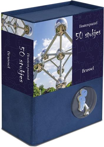 Houten puzzel - Brussel - 50 puzzelstukjes 13,5Ã—12cm (bÃ—h) - Tucker's Fun Factory - Legpuzzel