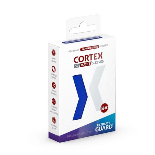 Ultimate Guard Ultimate Guard Cortex Sleeves Matte Japanese Size (60) - Blue Card Sleeves (Japanese Size)