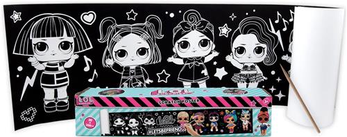 L.o.l. Surprise! Krasposter Meisjes 30 X 200 Cm Karton Zwart