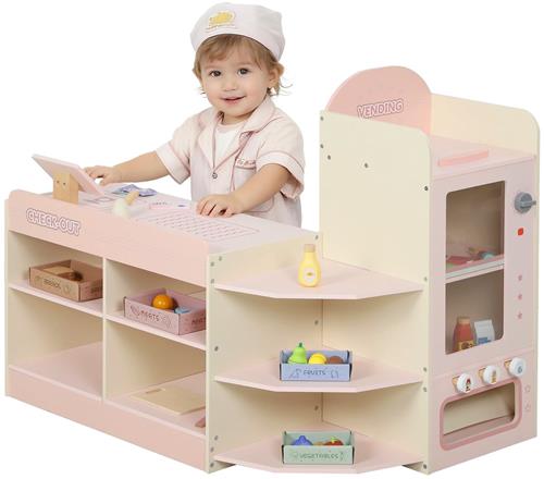 HHHK - Speelgoedwinkeltje - Houten Speelgoed Winkel - Speelgoed - Speelgoedwinkeltjes Accessoires - Supermarkt - Houten Speelgoed