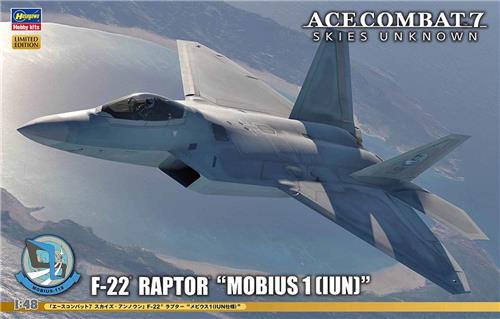 Hasegawa - 1/48 ACE COMBAT 7 SKIES F-22 RAPORT MOBIUS 1 SP571 - modelbouwsets, hobbybouwspeelgoed voor kinderen, modelverf en accessoires