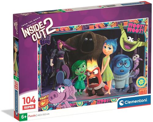 Clementoni - Kinderpuzzel - 104 Stukjes - Inside Out Thema - Puzzel Vanaf 6 Jaar
