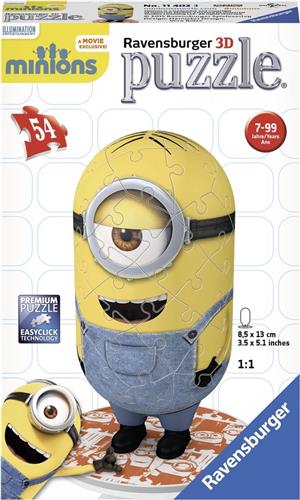 Ravensburger Minions Le Buddies - 3D Puzzel van 54 stukjes