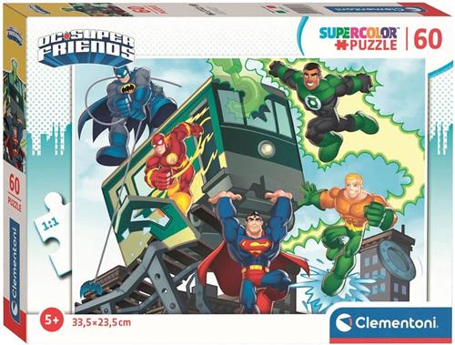 Clementoni - Puzzel - 60 Stukjes - DC Comics - Puzzel Voor Kinderen vanaf 3 jaar
