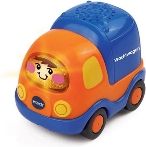 Rijden en leren met de Toet Toet Auto's van VTech! Druk op de knipperende gezichttoets om geluidseffecten, vrolijke zinnetjes en gezongen liedjes te horen.
