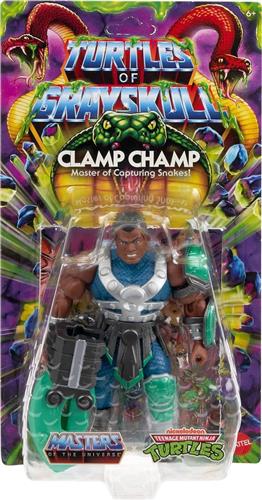 Masters of The Universe Masters of Universe Turtles of Grayskull Clamp Champ Reptile - Actiefiguur - Verzamelfiguur - 14 cm