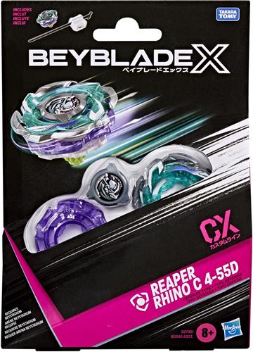Beyblade X Reaper Rhino C 4-55D CX Starterpack-set, tol en launcher