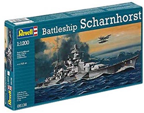 Revell Scharnhorst, Marineschipmodel, Montagekit, 1:1200, Scharnhorst, Kunststof, Ambitieus