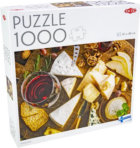 Tactic A Cheese Plate  Puzzel  1000 stukjes  Culinaire Kaasplank  Sfeervolle Foodfotografie  Hoogwaardige Scandinavische Kwaliteit