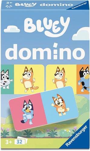 Ravensburger  Bluey Domino  Pocketspel  Vanaf 3 Jaar