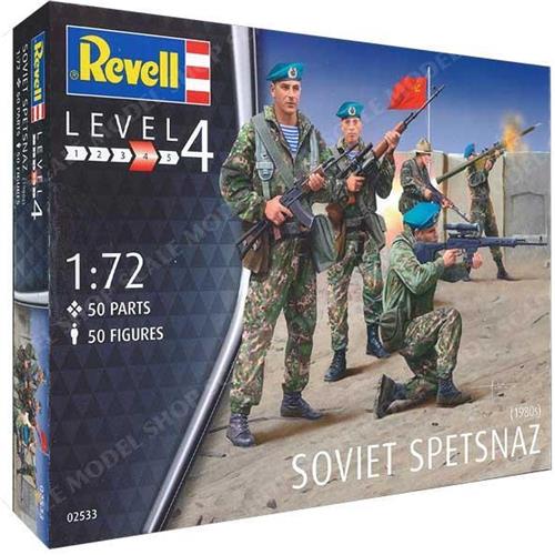 Revell Modellbausatz Figuren 1:72 - Soviet Spetsnaz (1980s) im MaÃŸstab 1:72, Level 4, originalgetreue Nachbildung mit vielen Details, 02533