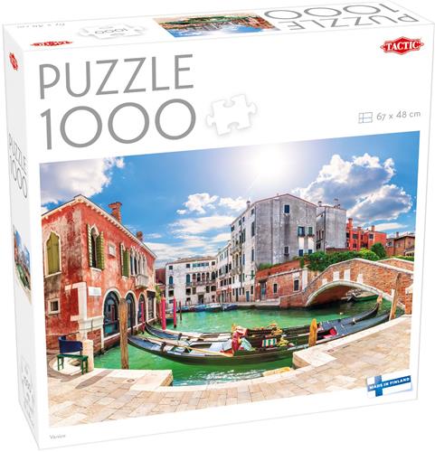 Tactic Venice  Puzzel  1000 stukjes  Romantische Venetiaanse Grachten  Gondels en Historische Architectuur  Hoogwaardige Scandinavische Kwaliteit