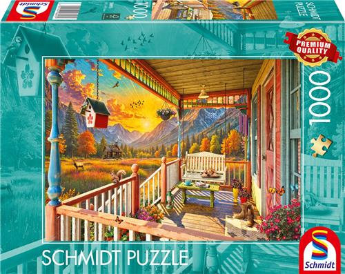 Schmidt - Legpuzzel - Bergland-veranda - 1000 stukjes - Volwassenen - vanaf 12 jaar
