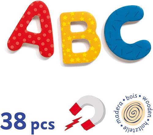 Djeco houten magneten 38 big letters