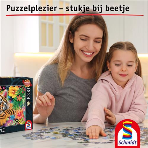 Schmidt - Legpuzzel - Tijgerwelpje - 1000 stukjes - Volwassenen - vanaf 12 jaar