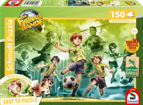 Schmidt - Legpuzzel - De voetbalbende, Aan de bal blijven, - 150 stukjes - Kinderen - vanaf 7 jaar