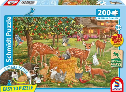 Schmidt - Legpuzzel - Dierenpicknick - 200 stukjes - Kinderen - vanaf 8 jaar