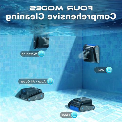 Robotstofzuiger Zwembad  Zwembadreiniger  Automatische Zwembadrobot  Pool Cleaner  Zwembadstofzuiger  Slimme Navigatie  120 Minuten Batterijduur