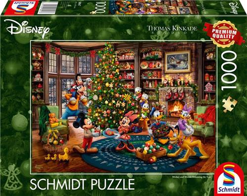 Schmidt Disney Puzzel - Mickey and Minnie Christmas - 1000 stukjes