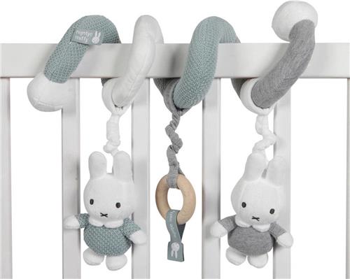 Nijntje Green Knit Boxspiraal - Met houten ring en 2 hangknuffels - Vanaf geboorte