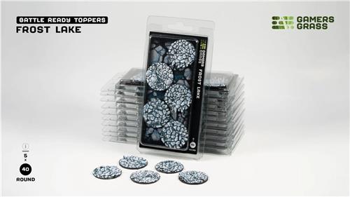 Frost Lake Bases Pre-Painted (5x 40mm Round)