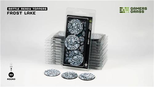 Frost Lake Bases Pre-Painted (3x 50mm Round)