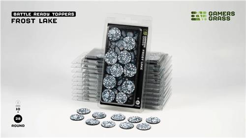Frost Lake Bases Pre-Painted (10x 28mm Round)