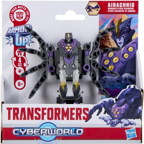 Transformers CYBERWORLD Armored Cyber Changers Airachnid - Actiefiguur