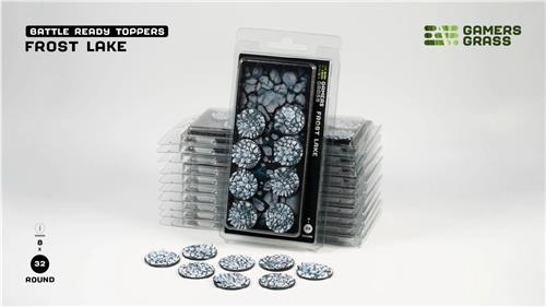 Frost Lake Bases Pre-Painted (8x 32mm Round)