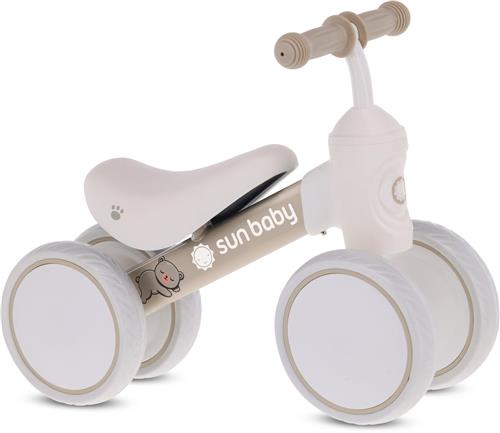sun baby Loopfiets voor Kinderen PetitRide - 12 maanden, Loopfietsen, stalen frame, EVA-schuimwielen, schuimzadel, max. 25 kg - Beige