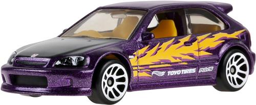 Hot Wheels 1/64 JKX57 '99 Honda Civic (EK9) WRX, Paars *Compact Kings* GDG44-977Q