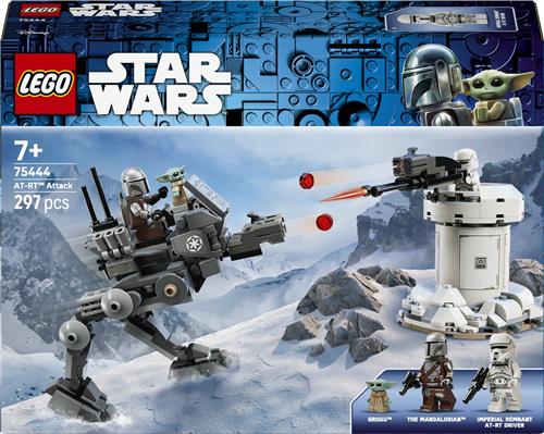 LEGOÂ® Star Wars AT-RT Aanval - Bouwset met LEGO Minifiguur van De Mandalorian en Grogu - vanaf 7 jaar - 75444