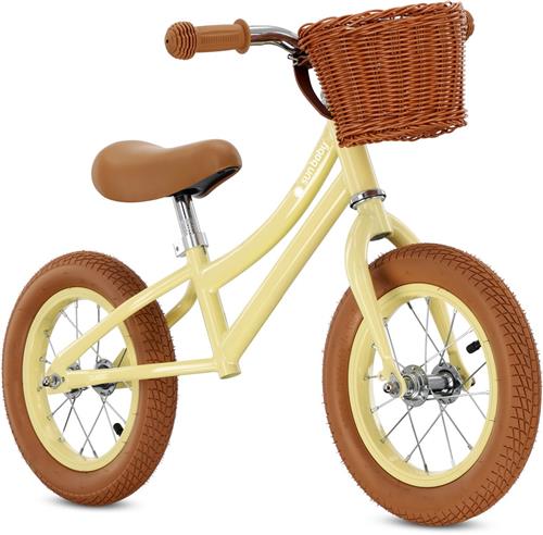 sun baby Loopfiets voor Kinderen Classic - 2 jaar, Loopfietsen, stalen frame, gekleurde luchtbanden, verstelbaar zadel - Geel