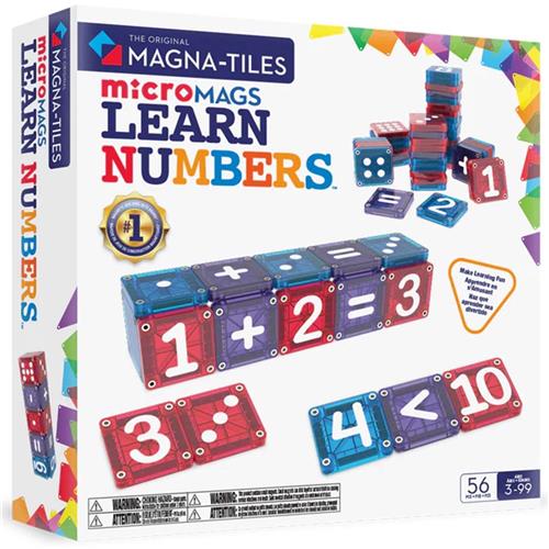 Magna Tiles MicroMags Learn Numbers 56 stuks