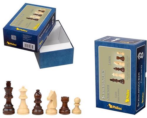 Philos schaakstukken Jovinus - houten schaakspel set 76 mm.