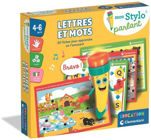 CLEMENTONI - Mijn sprekende pen - Letters en woorden - 60 activiteiten
