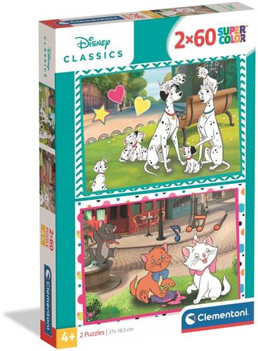CLEMENTONI - 2x60 stuks - Disney Classic