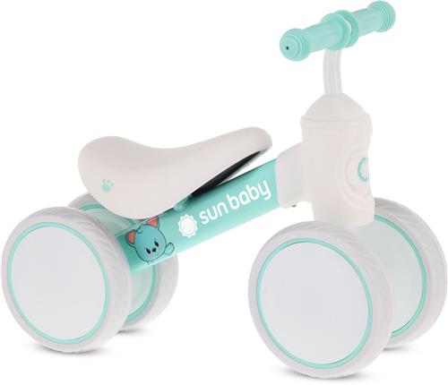 sun baby Loopfiets voor Kinderen PetitRide - 12 maanden, Loopfietsen, stalen frame, EVA-schuimwielen, schuimzadel, max. 25 kg - Munt