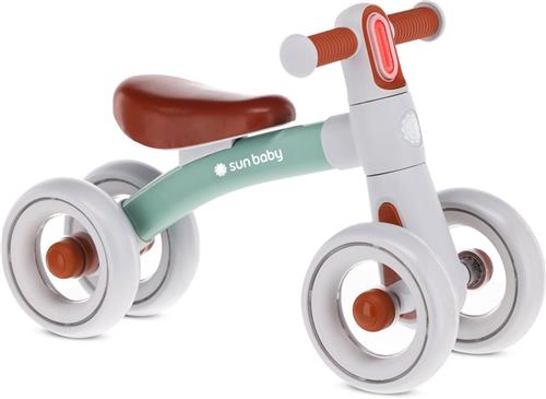 sun baby Loopfiets voor Kinderen Zoomi - 12 maanden, Loopfietsen, stalen frame, EVA-schuimwielen, geveerd stuur met verlichting, max. 25 kg - Munt