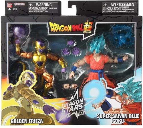 Bandai - Dragon Ball Super - Dragon Stars beeldjes 17cm - Battle Pack - Golden Frieza vs Super Saiyan Blue Goku - OfficiÃ«le Dragon Ball-licentie - Set van 2 beeldjes - Speelgoed kind 4 jaar oud en + 37169
