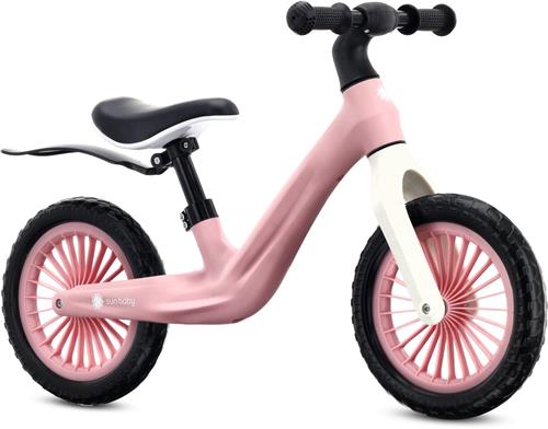 sun baby Loopfiets voor Kinderen Sport - 2 jaar, Loopfietsen, nylon frame, EVA-wielen, verstelbaar zadel en stuur - Roze