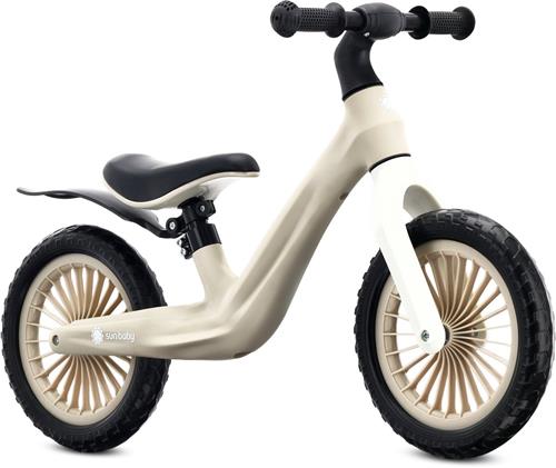 sun baby Loopfiets voor Kinderen Sport - 2 jaar, Loopfietsen, nylon frame, EVA-wielen, verstelbaar zadel en stuur - Beige